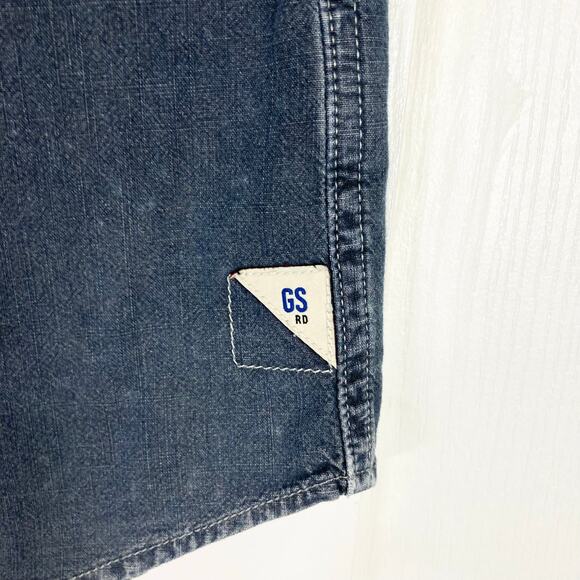 G-STAR RAW Denim Shirt Men XL Blue Vintage-Faded-Wash Logo Western Long-Sl BtnUp - Picture 5 of 15